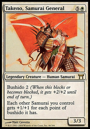 Takeno, General Samurai / Takeno, Samurai General - Magic: The Gathering - MoxLand