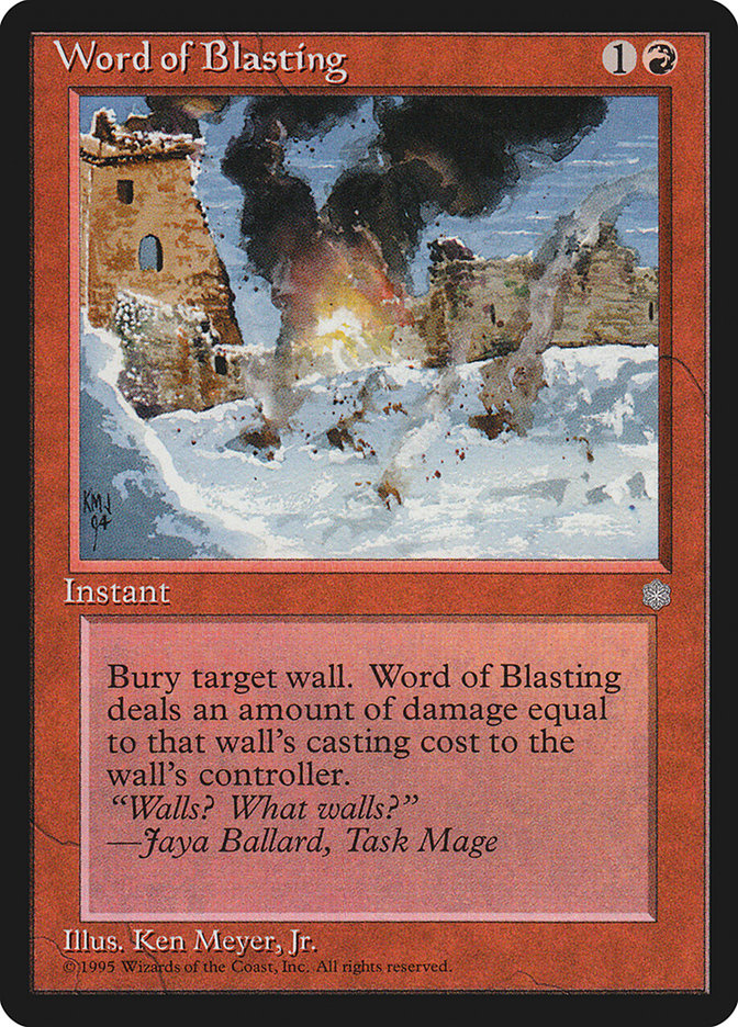 Palavra de Detonação / Word of Blasting - Magic: The Gathering - MoxLand