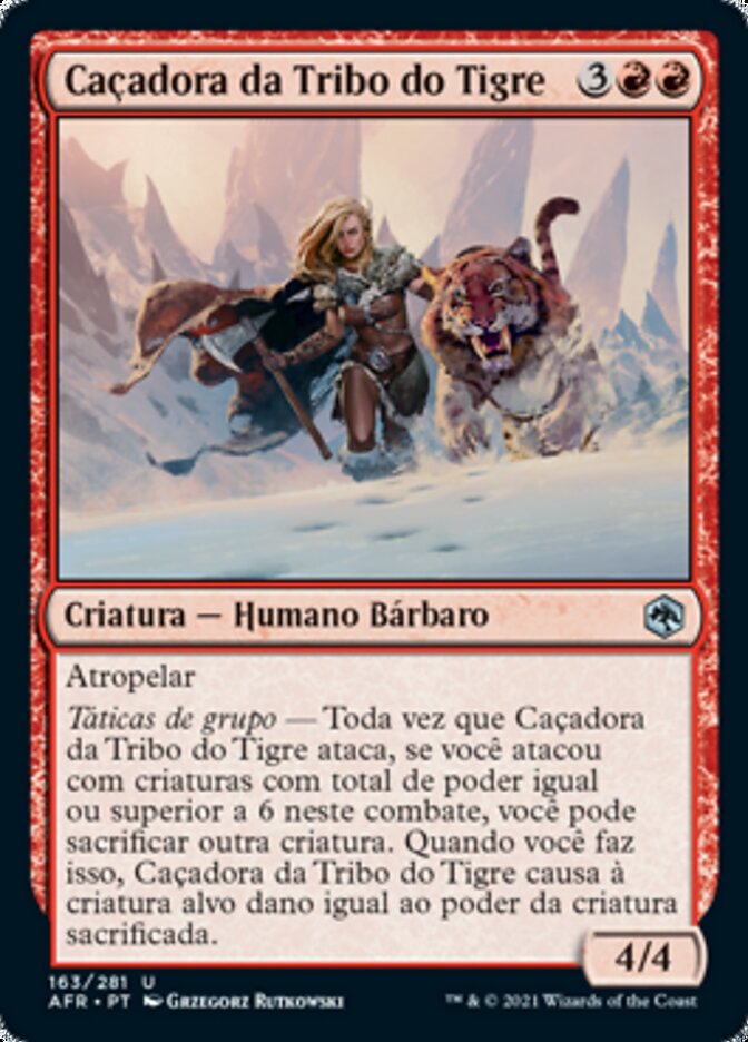 Caçadora da Tribo do Tigre / Tiger-Tribe Hunter - Magic: The Gathering - MoxLand