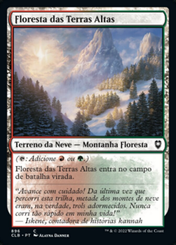 Floresta das Terras Altas / Highland Forest - Magic: The Gathering - MoxLand