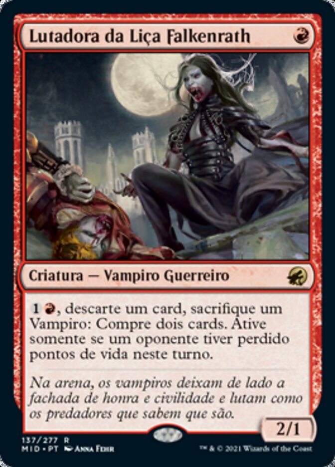 Lutadora da Liça Falkenrath / Falkenrath Pit Fighter - Magic: The Gathering - MoxLand
