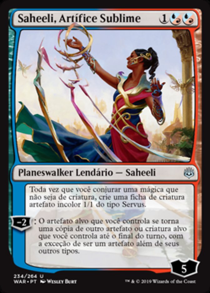 Saheeli, Artífice Sublime / Saheeli, Sublime Artificer - Magic: The Gathering - MoxLand