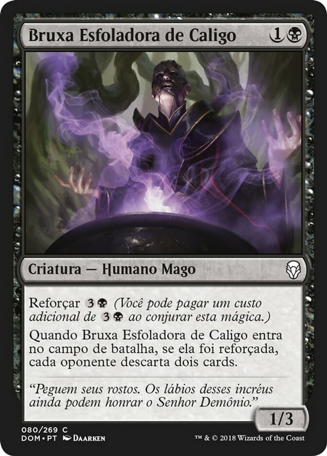 Bruxa Esfoladora de Caligo / Caligo Skin-Witch - Magic: The Gathering - MoxLand