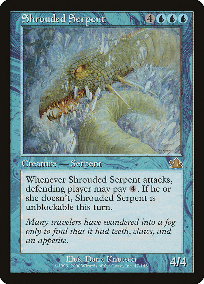 Serpente Enevoada / Shrouded Serpent - Magic: The Gathering - MoxLand