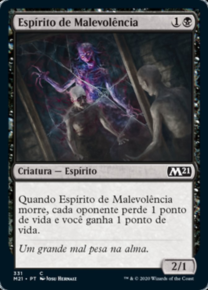 Espírito de Malevolência / Spirit of Malevolence - Magic: The Gathering - MoxLand