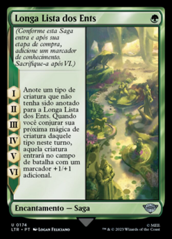 Longa Lista dos Ents / Long List of the Ents - Magic: The Gathering - MoxLand