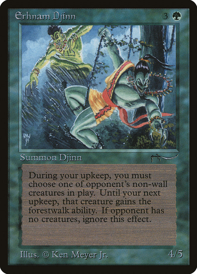 Gênio Erhnam / Erhnam Djinn - Magic: The Gathering - MoxLand