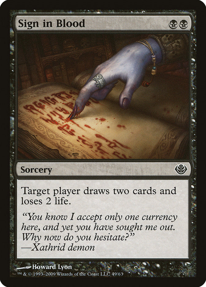 Assinar com Sangue / Sign in Blood - Magic: The Gathering - MoxLand