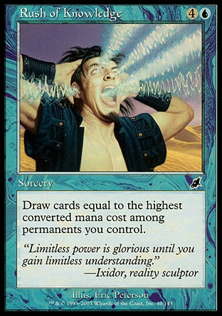 Torrente de Conhecimento / Rush of Knowledge - Magic: The Gathering - MoxLand