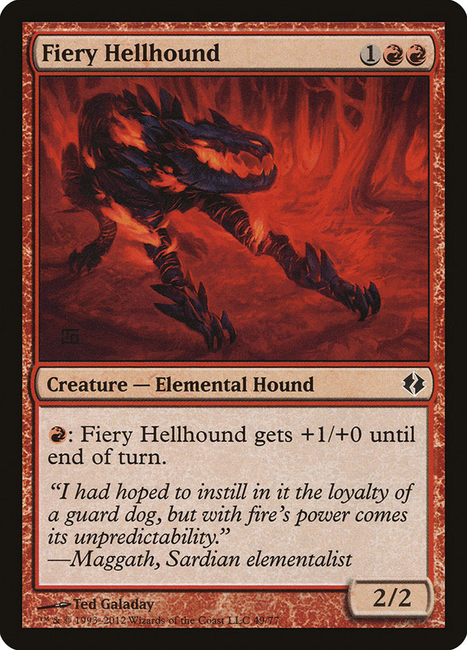 Sabujo Infernal / Fiery Hellhound - Magic: The Gathering - MoxLand