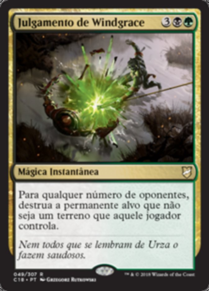 Julgamento de Windgrace / Windgrace's Judgment - Magic: The Gathering - MoxLand