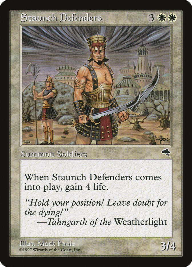 Defensores Inabaláveis / Staunch Defenders - Magic: The Gathering - MoxLand