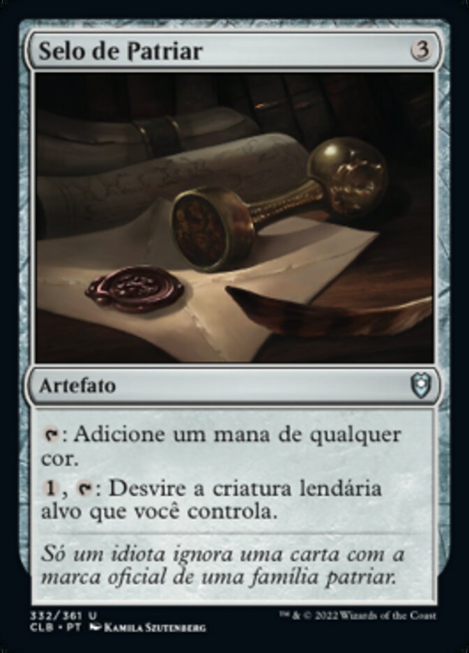 Selo de Patriar / Patriar's Seal - Magic: The Gathering - MoxLand