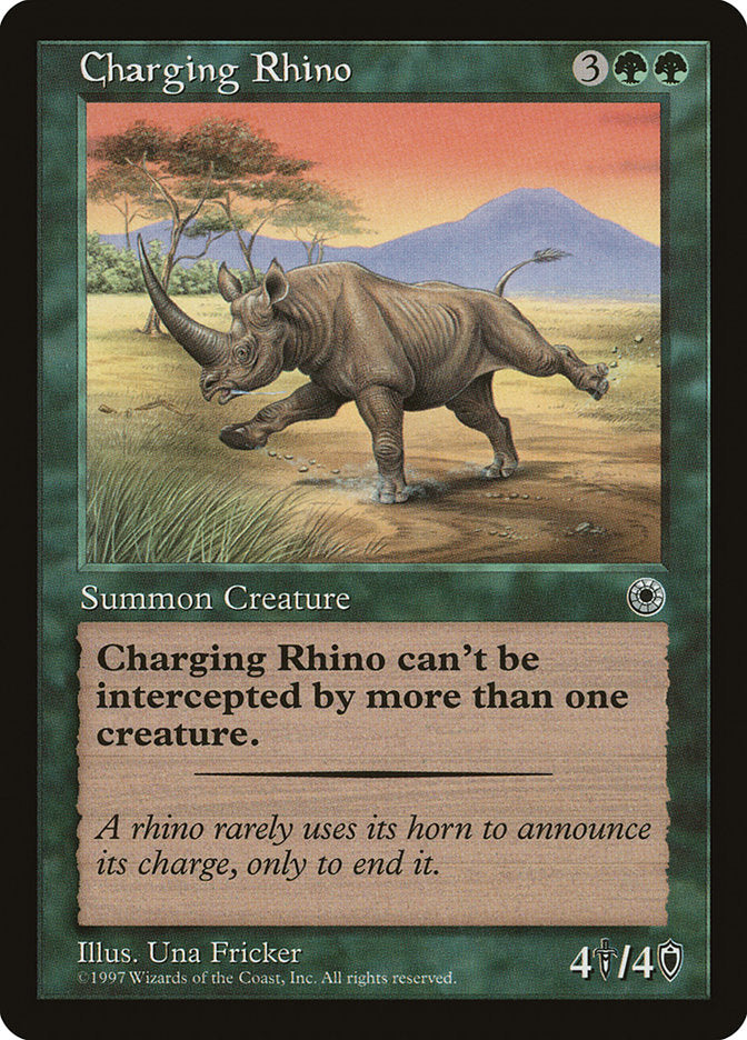 Rinoceronte Atacante / Charging Rhino - Magic: The Gathering - MoxLand