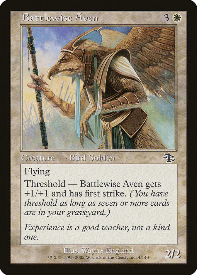 Aviano Guerreador / Battlewise Aven - Magic: The Gathering - MoxLand