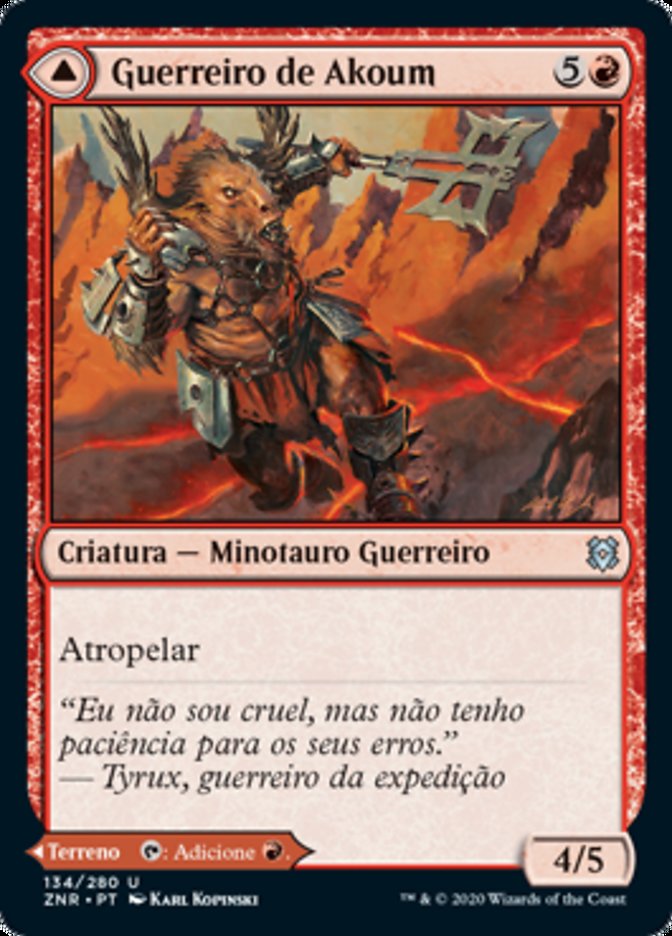 Guerreiro de Akoum / Akoum Warrior - Magic: The Gathering - MoxLand