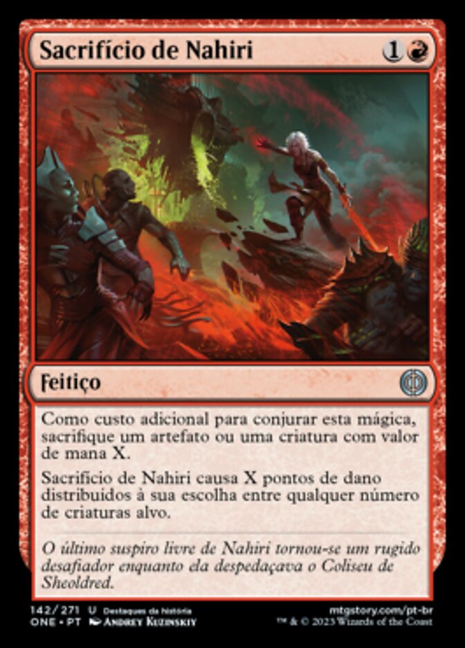 Sacrifício de Nahiri / Nahiri's Sacrifice - Magic: The Gathering - MoxLand