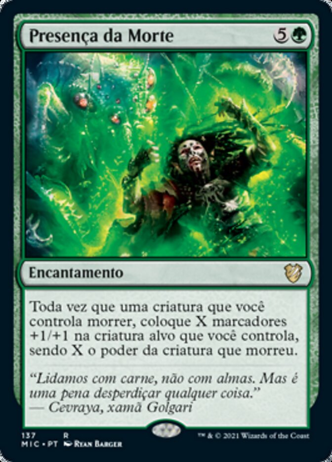 Presença da Morte / Death's Presence - Magic: The Gathering - MoxLand