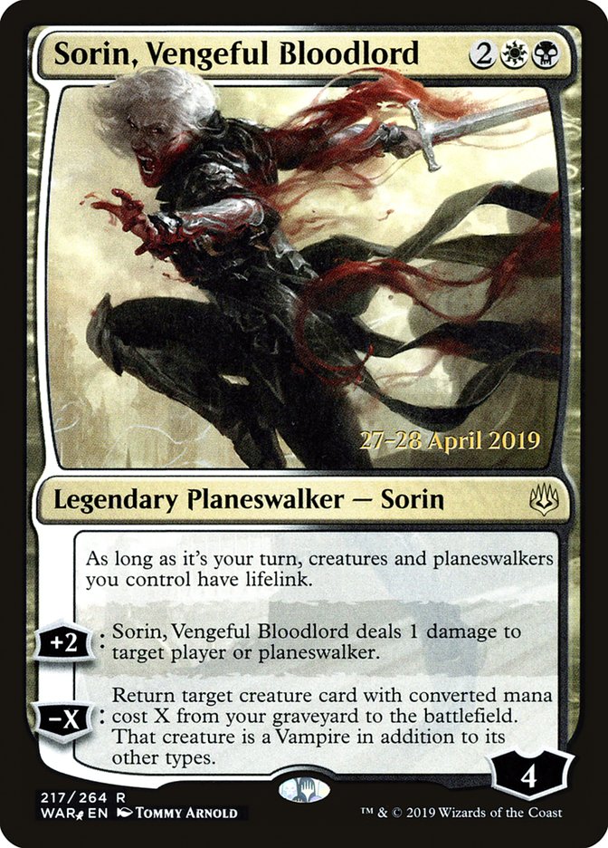 Sorin, Senhor Vampiro Vingativo / Sorin, Vengeful Bloodlord - Magic: The Gathering - MoxLand