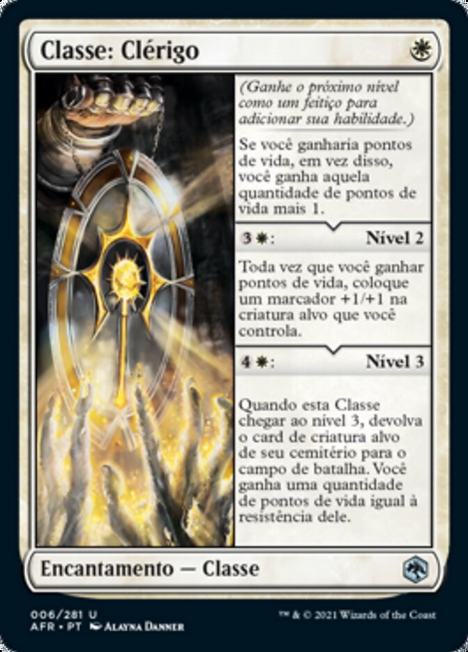 Classe: Clérigo / Cleric Class - Magic: The Gathering - MoxLand