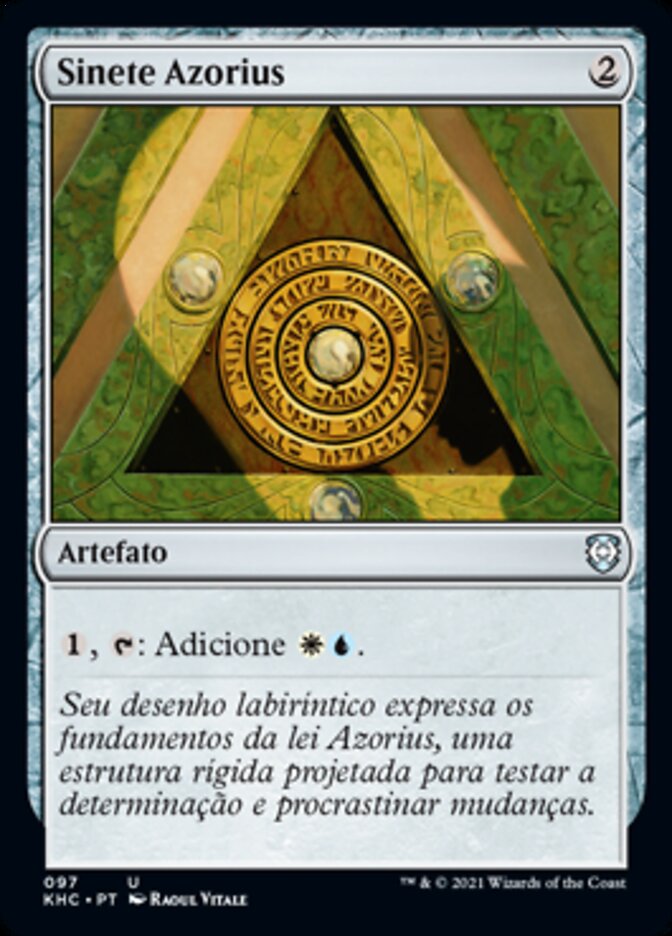 Sinete Azorius / Azorius Signet - Magic: The Gathering - MoxLand