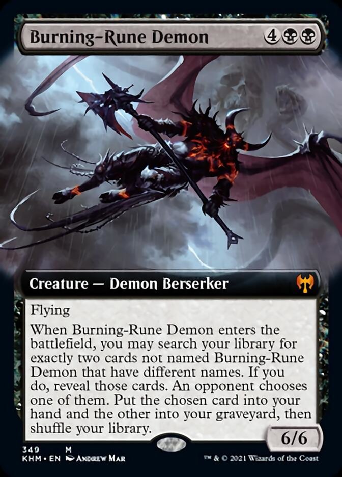 Demônio da Runa Ardente / Burning-Rune Demon - Magic: The Gathering - MoxLand