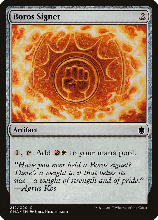 Sinete Boros / Boros Signet - Magic: The Gathering - MoxLand