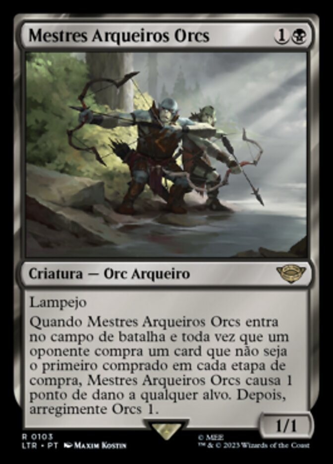 Mestres Arqueiros Orcs / Orcish Bowmasters - Magic: The Gathering - MoxLand