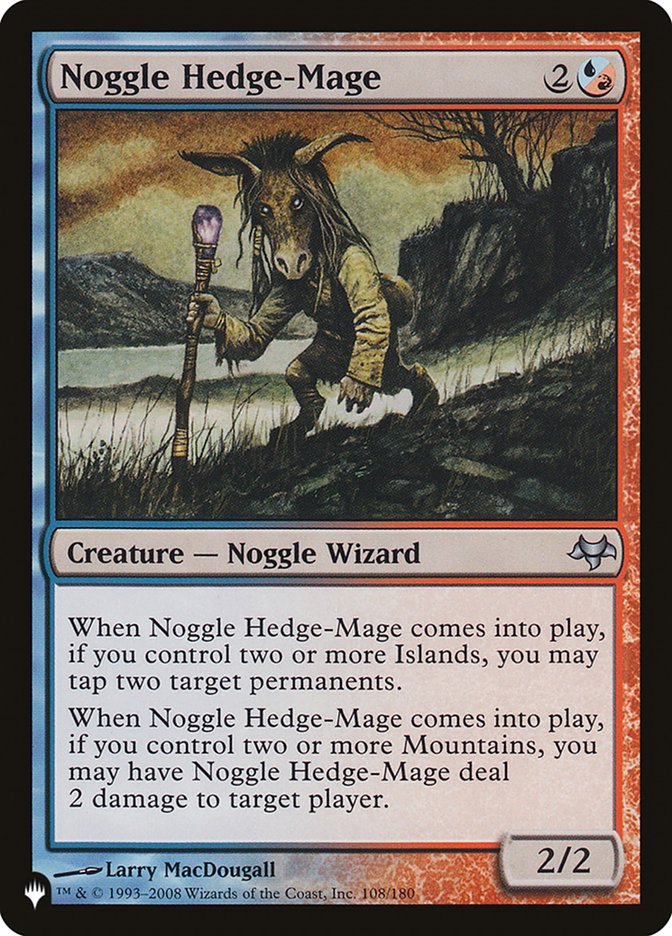 Mago Rural Noggle / Noggle Hedge-Mage - Magic: The Gathering - MoxLand