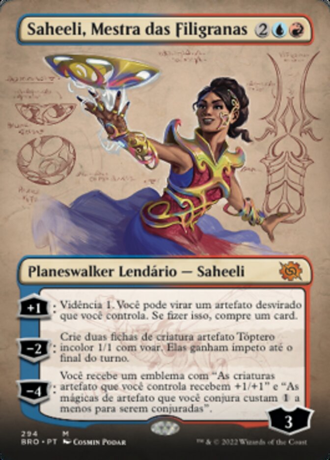 Saheeli, Mestra das Filigranas / Saheeli, Filigree Master - Magic: The Gathering - MoxLand