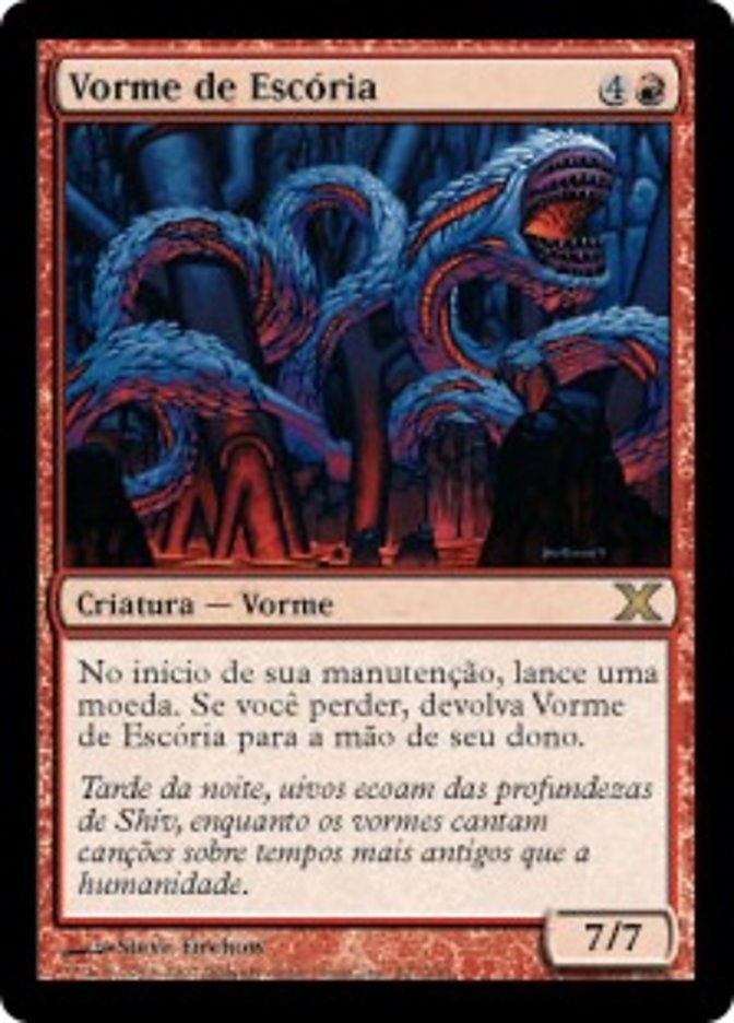 Vorme de Escória / Scoria Wurm - Magic: The Gathering - MoxLand