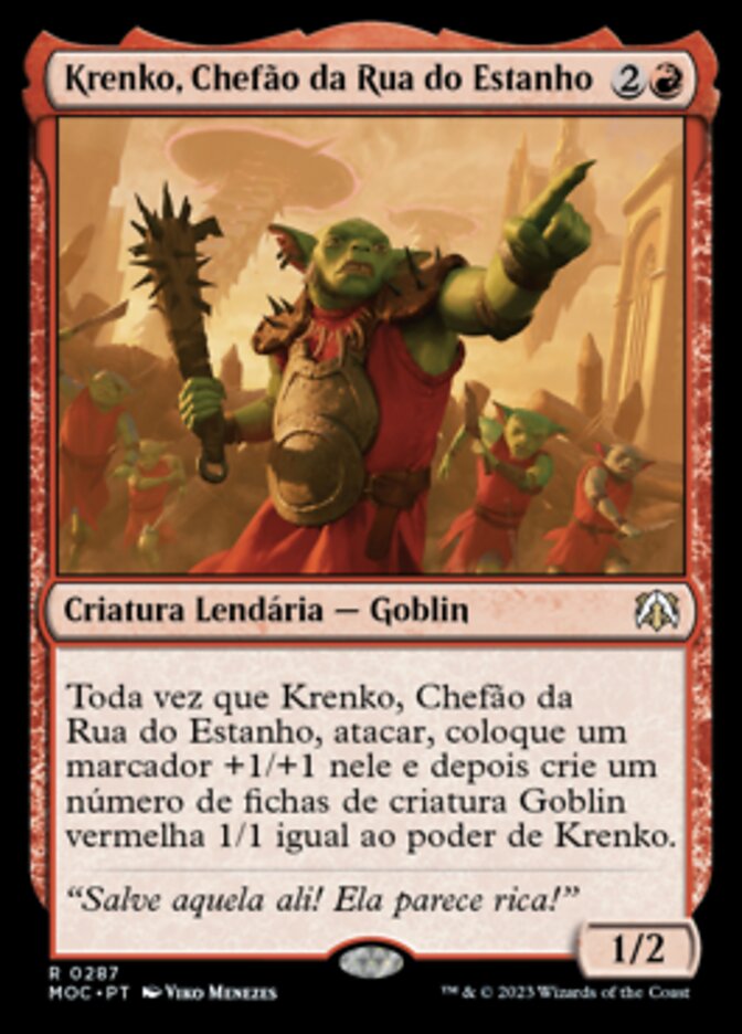 Krenko, Chefão da Rua do Estanho / Krenko, Tin Street Kingpin - Magic: The Gathering - MoxLand