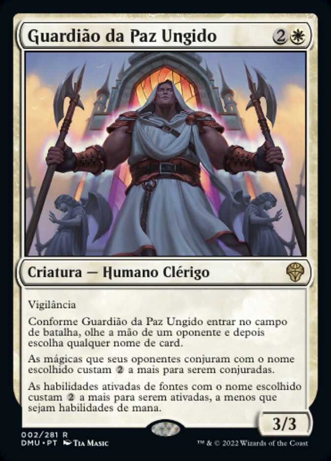 Guardião da Paz Ungido / Anointed Peacekeeper - Magic: The Gathering - MoxLand