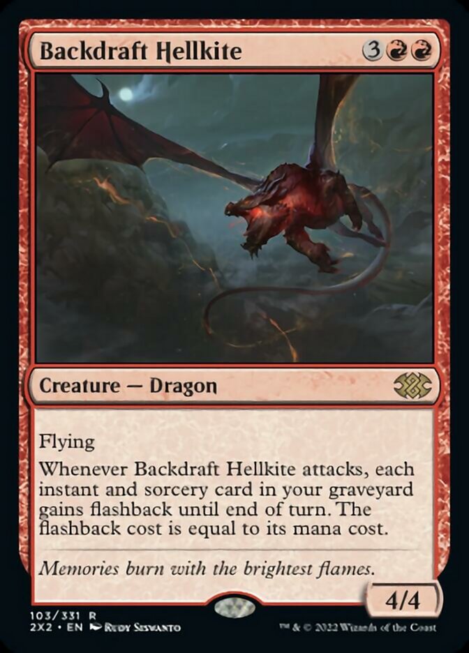 Dragão Avérneo do Retrofluxo / Backdraft Hellkite - Magic: The Gathering - MoxLand