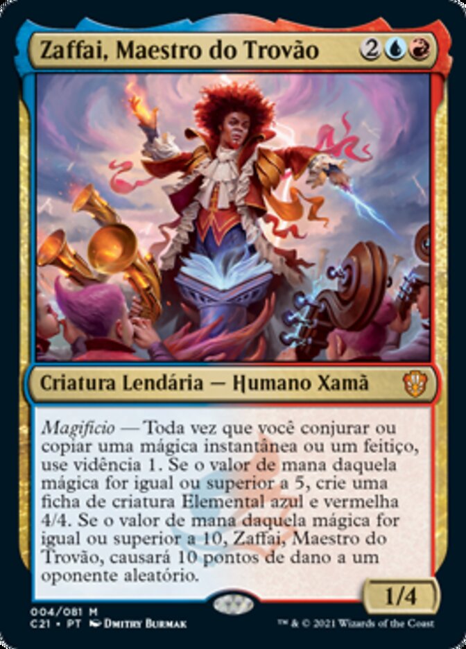 Zaffai, Maestro do Trovão / Zaffai, Thunder Conductor - Magic: The Gathering - MoxLand