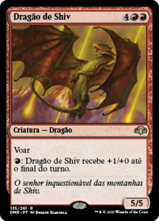 Dragão de Shiva / Shivan Dragon - Magic: The Gathering - MoxLand