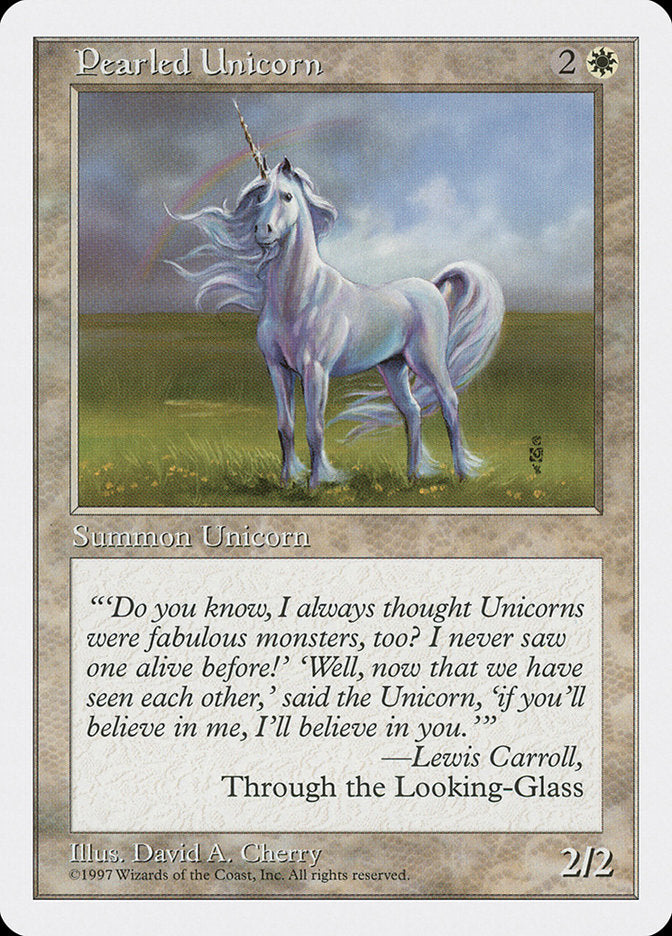 Unicórnio Perolado / Pearled Unicorn - Magic: The Gathering - MoxLand