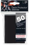 Ultra PRO - 50 unidades Black Standard Deck Protectors - Ultra PRO - MoxLand
