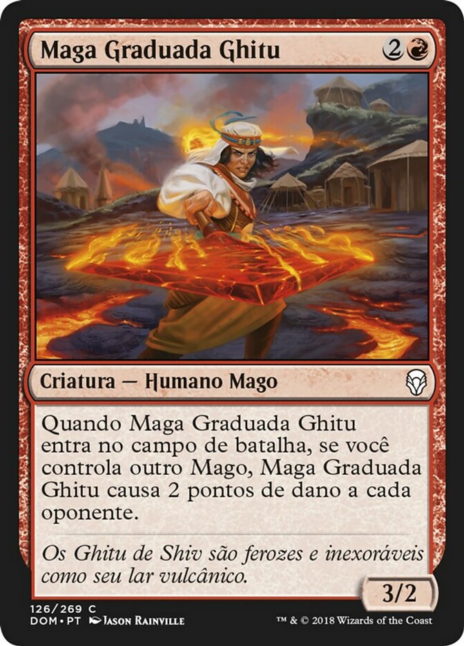 Maga Graduada Ghitu / Ghitu Journeymage - Magic: The Gathering - MoxLand