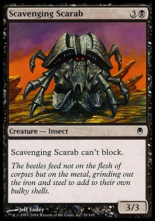 Escaravelho Escamotador / Scavenging Scarab - Magic: The Gathering - MoxLand