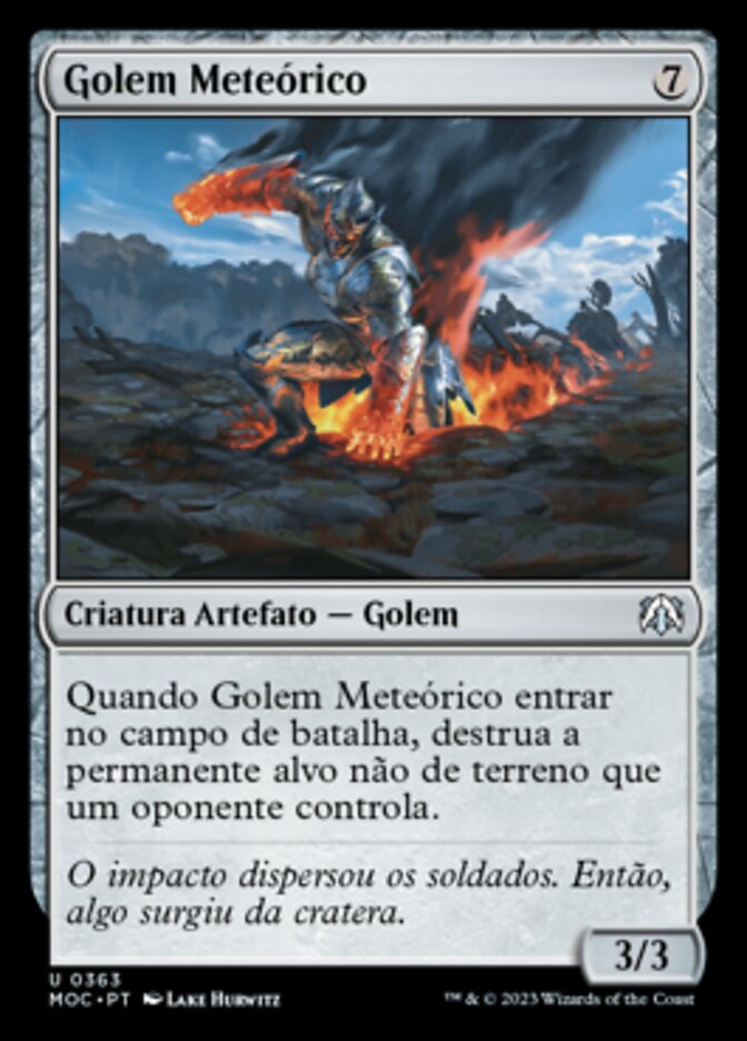 Golem Meteórico / Meteor Golem - Magic: The Gathering - MoxLand