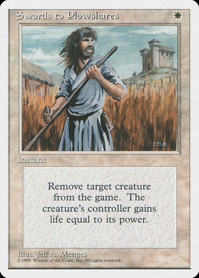 Espadas em Arados / Swords to Plowshares - Magic: The Gathering - MoxLand