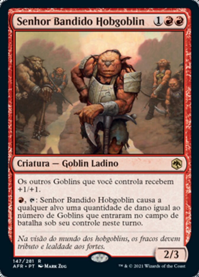 Senhor Bandido Hobgoblin / Hobgoblin Bandit Lord - Magic: The Gathering - MoxLand