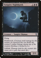 Vampiro Falcão-da-Noite / Vampire Nighthawk - Magic: The Gathering - MoxLand
