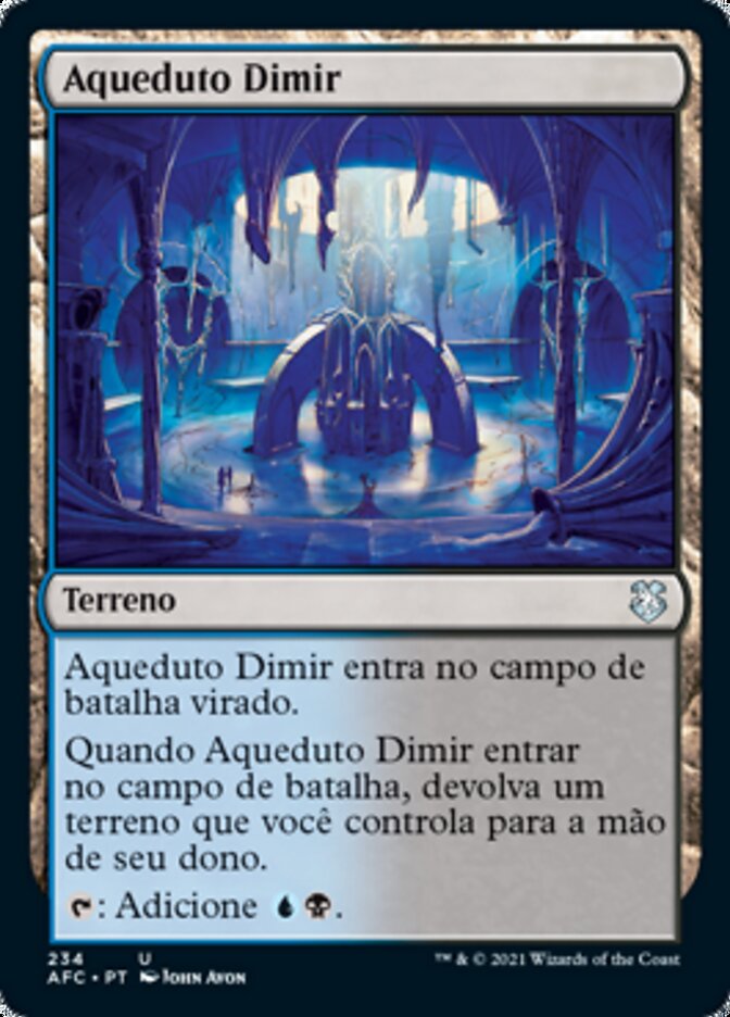 Aqueduto Dimir / Dimir Aqueduct - Magic: The Gathering - MoxLand