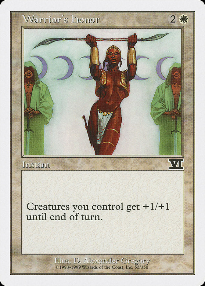 Honra de Guerreiro / Warrior's Honor - Magic: The Gathering - MoxLand