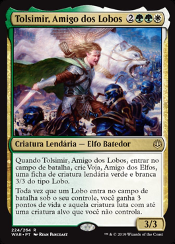 Tolsimir, Amigo dos Lobos / Tolsimir, Friend to Wolves - Magic: The Gathering - MoxLand