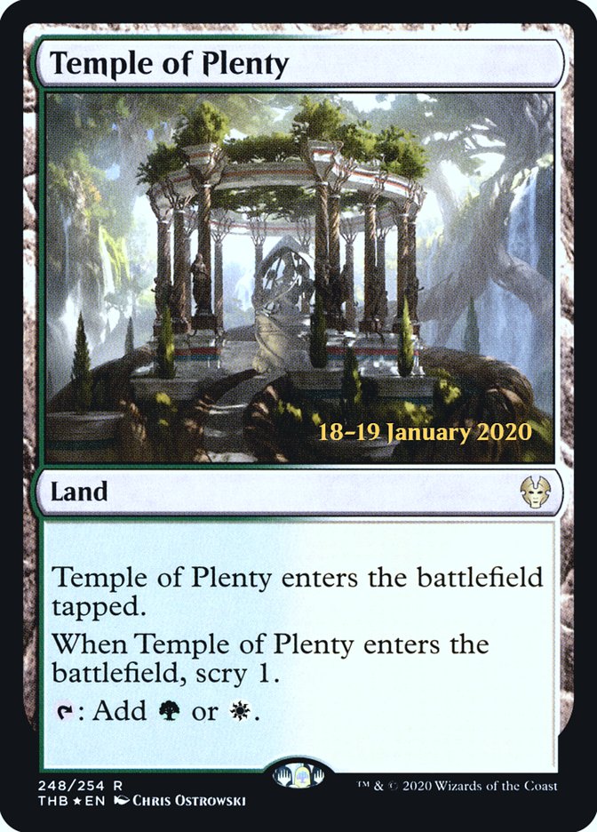 Templo da Fartura / Temple of Plenty - Magic: The Gathering - MoxLand