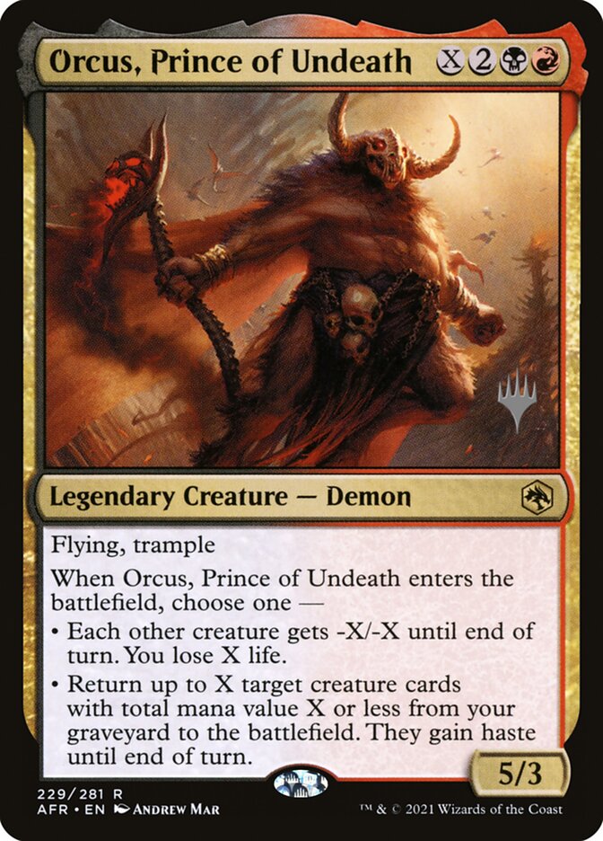 Orcus, Príncipe da Morte-vida / Orcus, Prince of Undeath - Magic: The Gathering - MoxLand