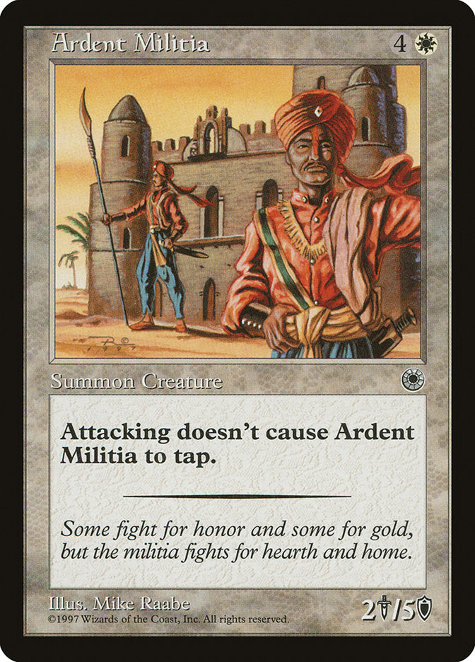 Milícia Fervorosa / Ardent Militia - Magic: The Gathering - MoxLand